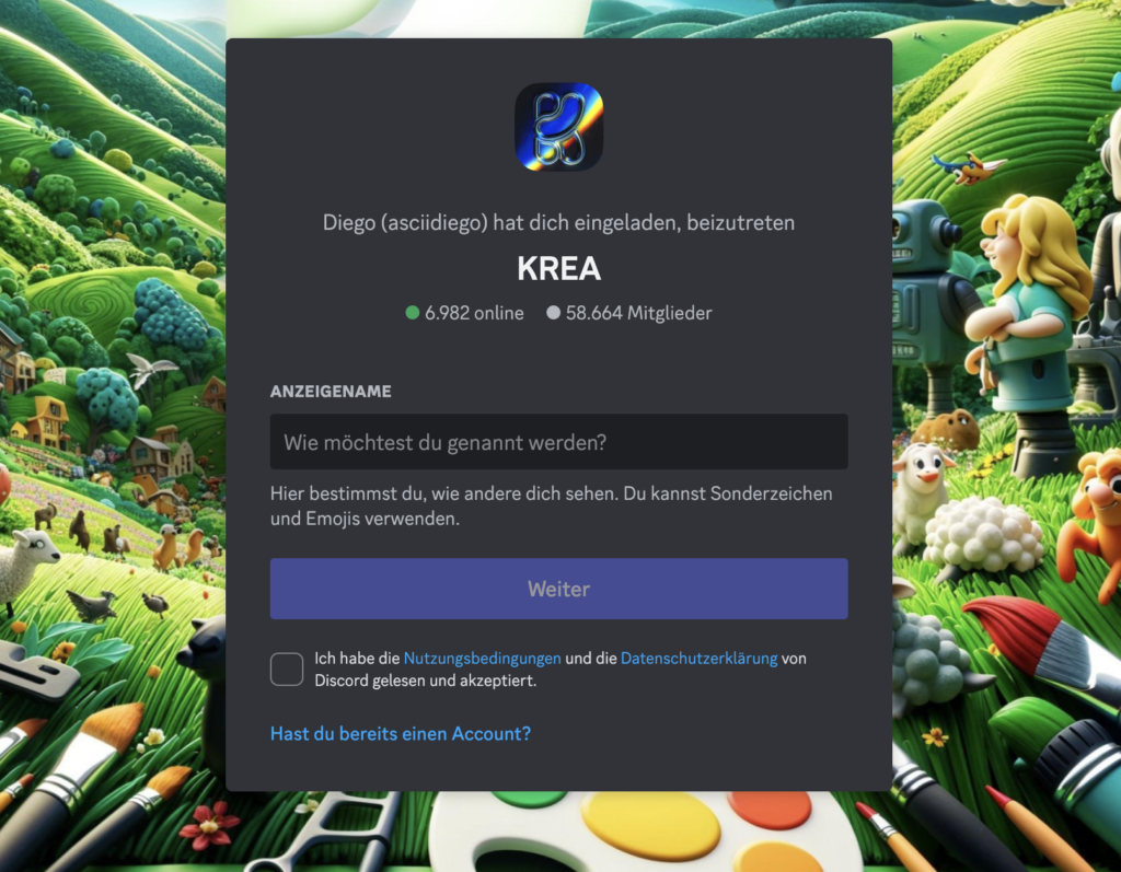 krea ai discord community